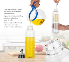 1-liter transparent plastic bottle for oil, easy to use anBHARAT WAREHOUSE.