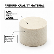 Rotary Tool Accessory Wool Felt Polishing Pad Felt (5 Pcs Set)