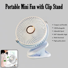 Portable Mini Fan with Clip Stand (1 Pc)